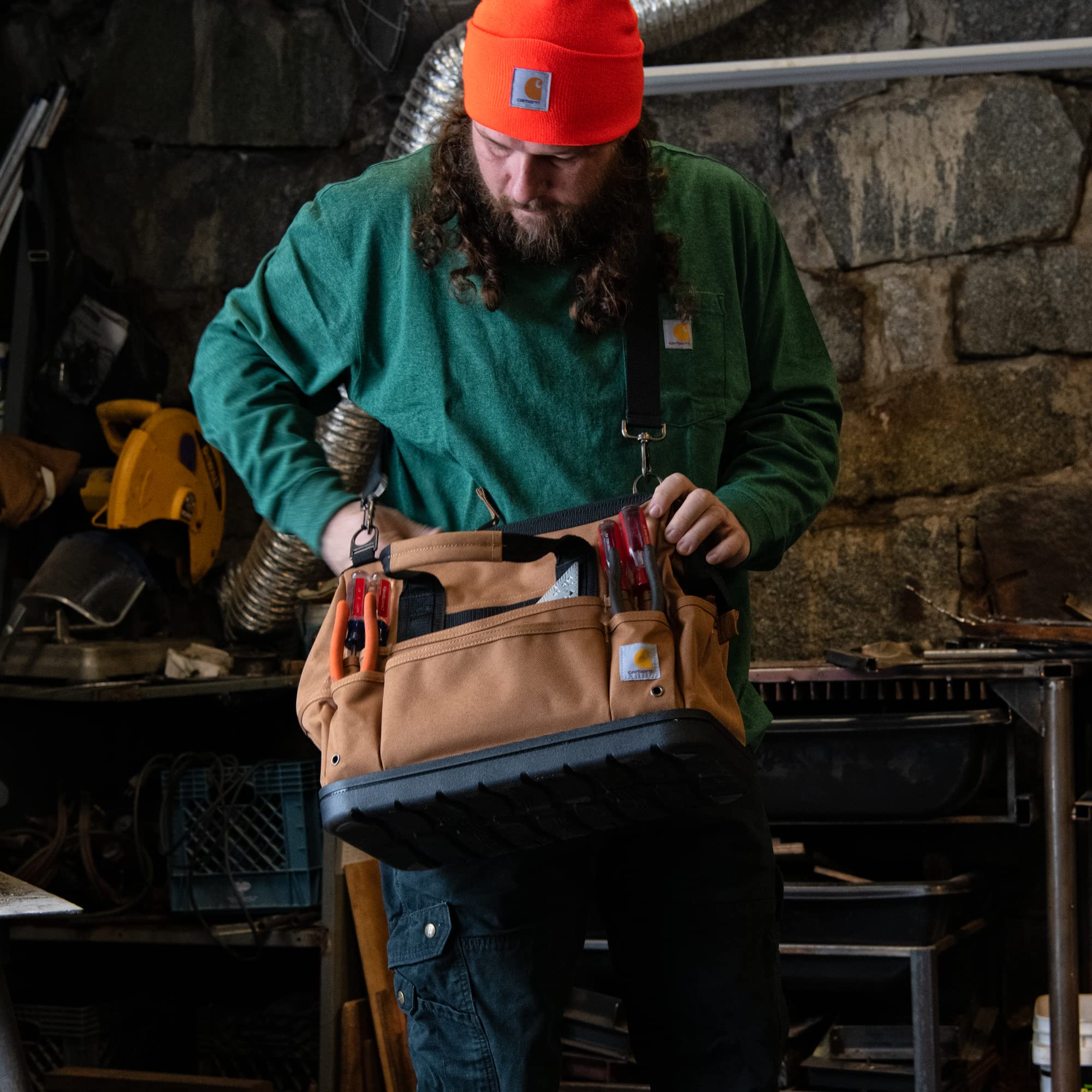 Foto 7 pulgar | Bolsa Para Herramientas Carhartt Legacy De 16 Pulgadas Con Base Moldeada Carhartt Brown - Venta Internacional.