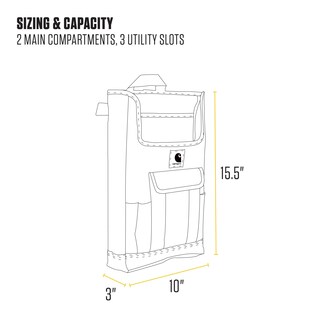 Foto 4 | Organizador Carhartt Para Asiento Delantero De Coche, Almacenamiento Para Asientos De Pasajeros - Venta Internacional.