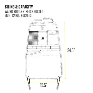 Foto 5 | Organizador De Respaldo De Asiento Carhartt Universal De Nailon Para Patos - Venta Internacional.