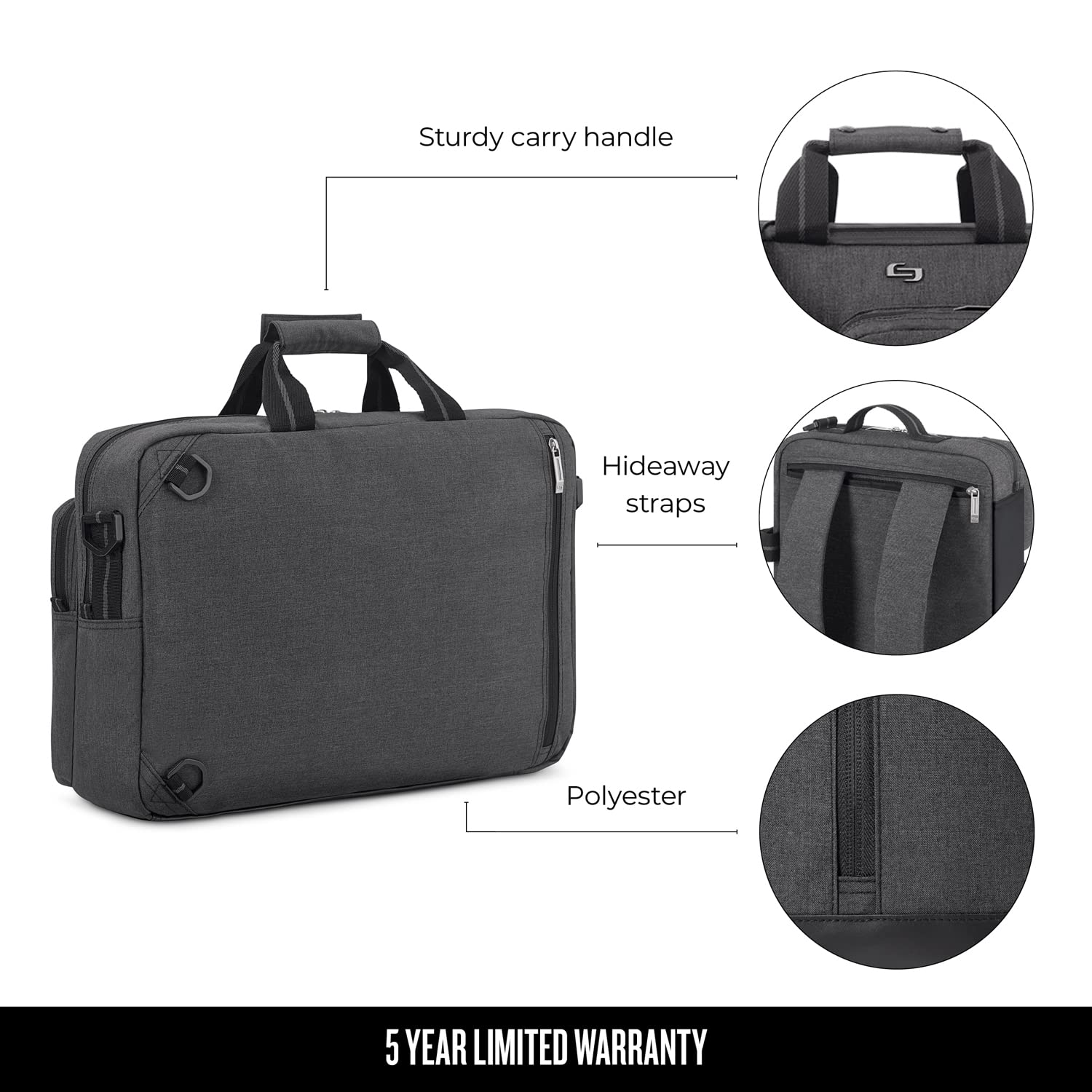 Foto 4 | Maletín Carrying Case Solo New York Urban Para Portátil De 15,6 Pulgadas - Venta Internacional.