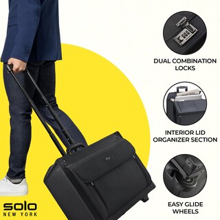 Foto 2 | Funda Rolling Catalog Solo New York Classic Negra De 17,3'' - Venta Internacional.