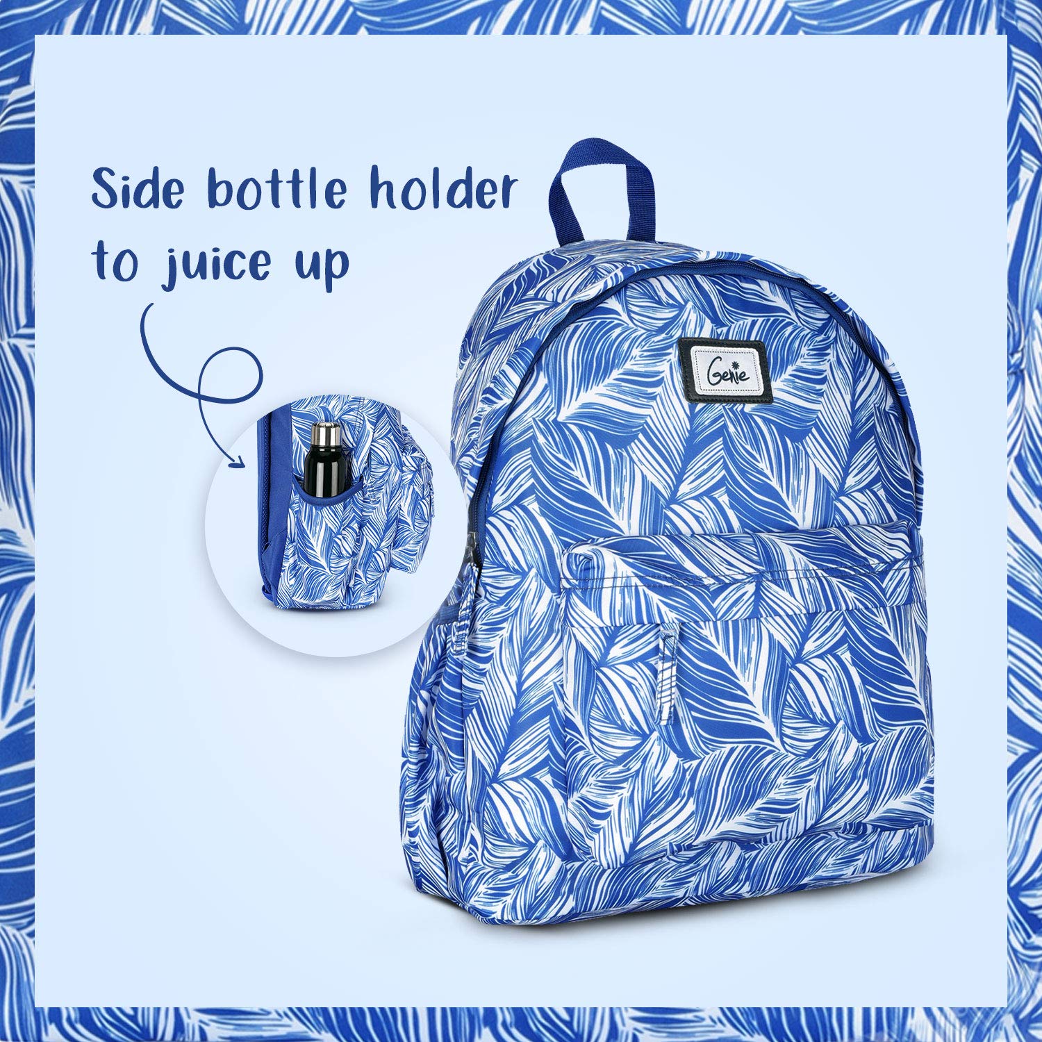 Foto 3 pulgar | Mochila Genie Vacay 13cm Azul Marino Casual - Venta Internacional.