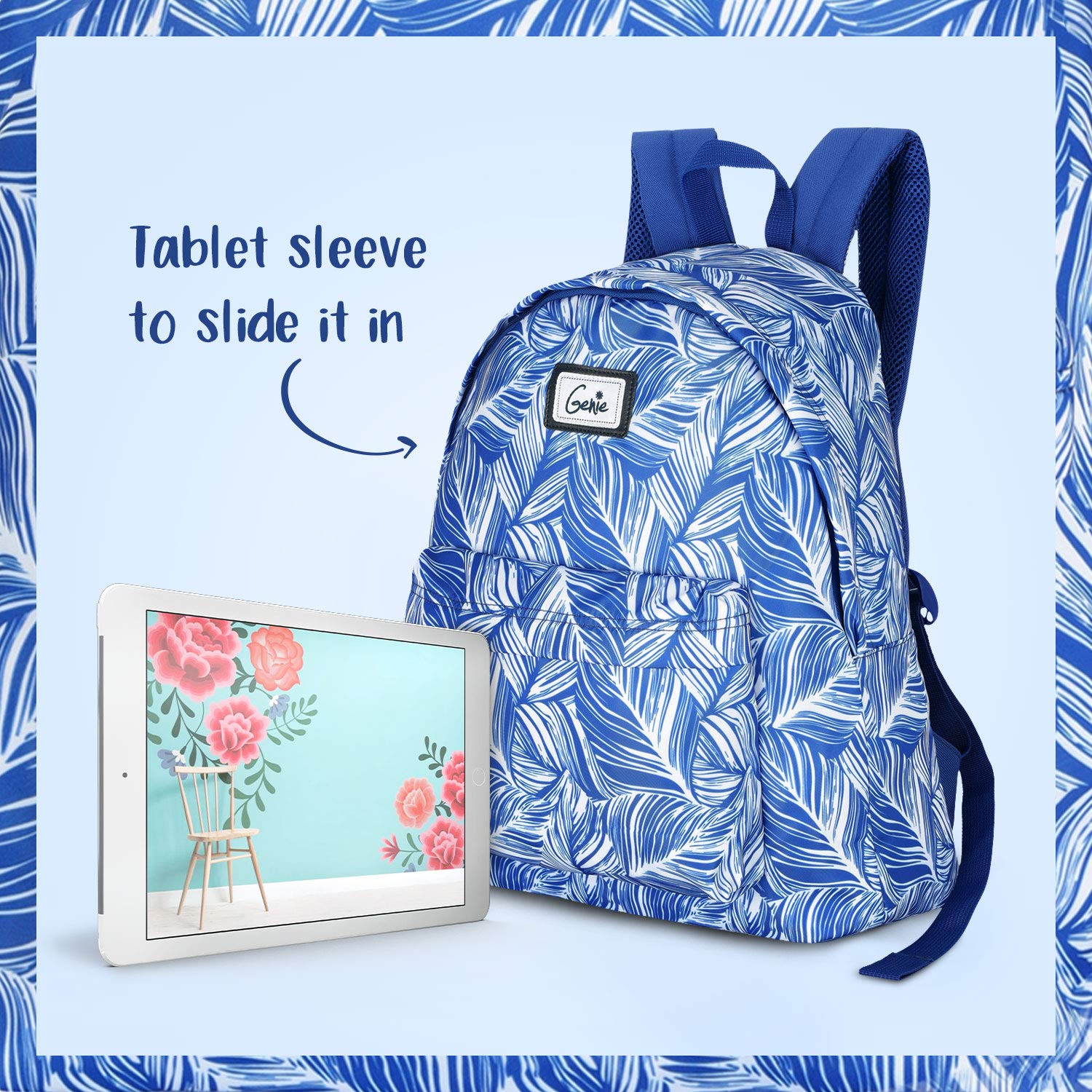 Foto 4 | Mochila Genie Vacay 13cm Azul Marino Casual - Venta Internacional.
