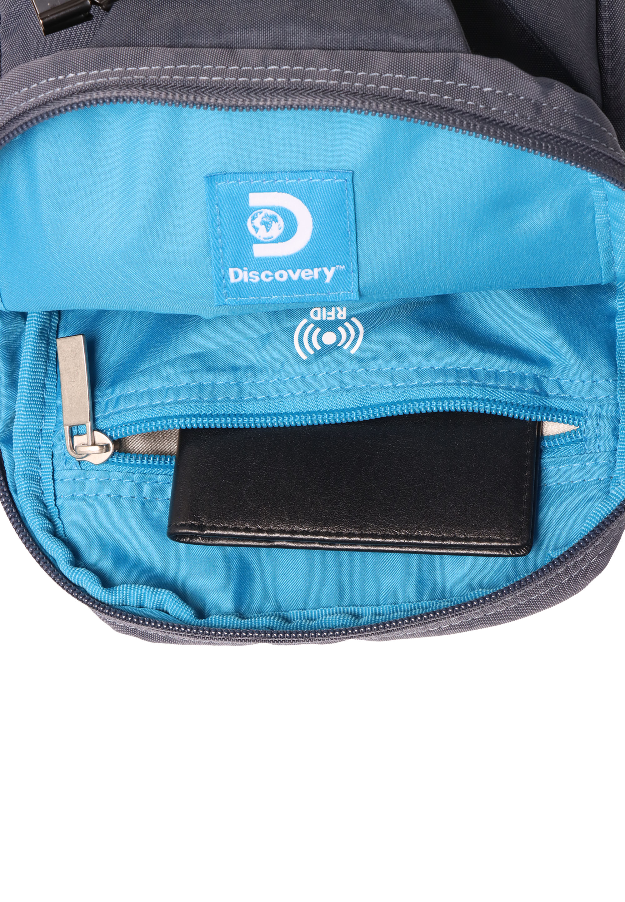 Foto 9 pulgar | Bolsa Bandolera Marca Discovery Commuter Color Gris.