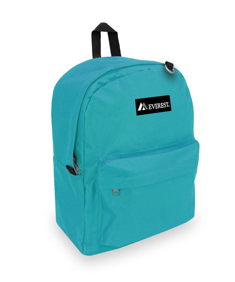 Foto 2 pulgar | Mochila Everest Classic Turquesa Con Bolsillo Exterior Pequeño - Venta Internacional.