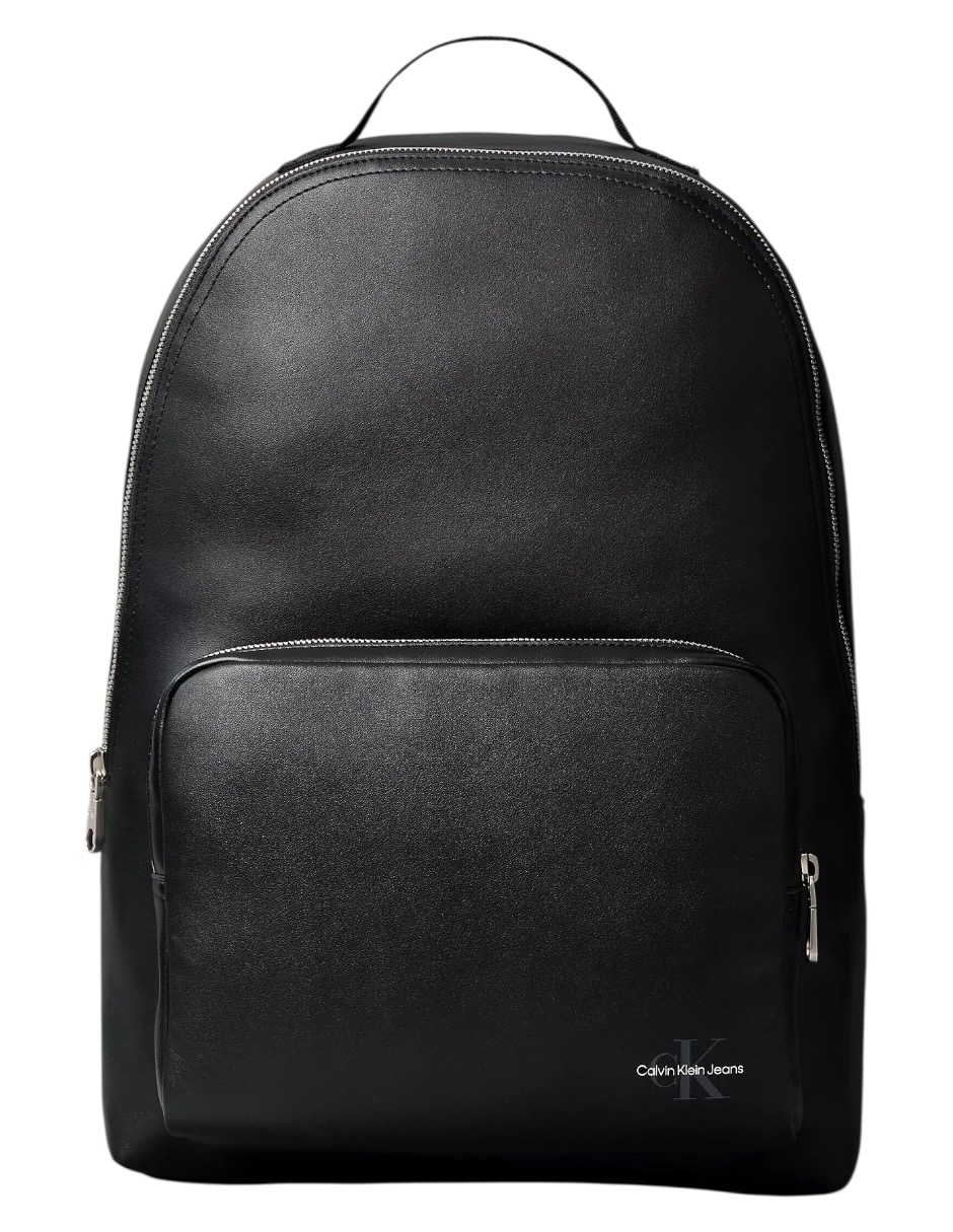 Foto 2 pulgar | Mochila Calvin Klein Casual De Piel Unisex Escolar Negro Urbana