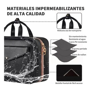Foto 4 | Neceser Profesional Cosmetiquera De Mujer 14 En 1 Lab.g Negro