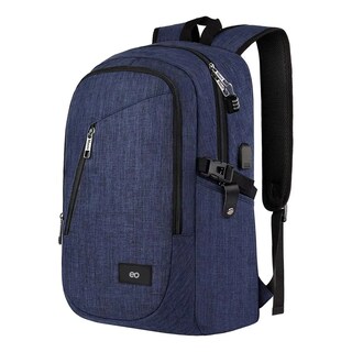 Foto 1 | Mochila Para Laptop Impermeable Y Antirrobo Con Candado Eo Safe Imports Esi-19856 Azul