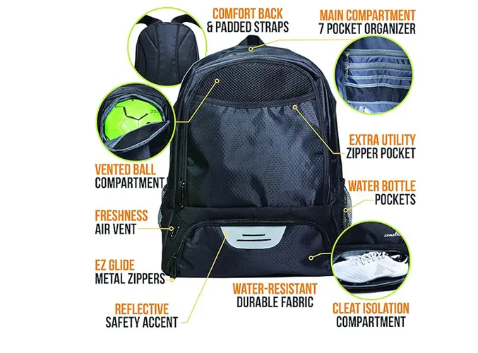 Foto 4 pulgar | Xtellar Mochila Deportiva Versátil 30l: Impermeable, Ideal Para Futbol Y Gym
