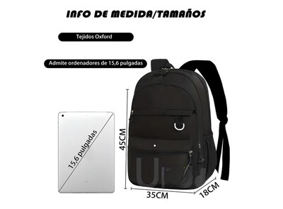 Foto 2 | Mochila Escolar Xtellar Sc-s707 De 30l, Diseño Moderno, Color Negro