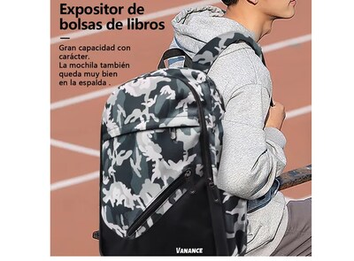 Foto 3 | Xtellar Mochila Antirrobo Multiusos Con Compartimentos De Almacenamiento, Impermeable, Oxford 900d, Estilo Camuflaje Ch
