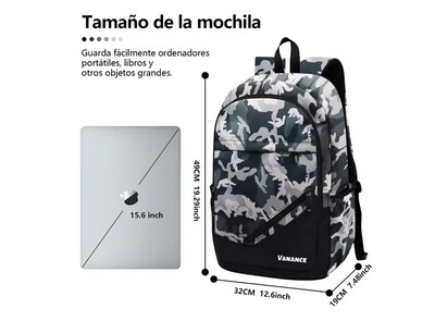 Foto 5 | Xtellar Mochila Antirrobo Multiusos Con Compartimentos De Almacenamiento, Impermeable, Oxford 900d, Estilo Camuflaje Ch