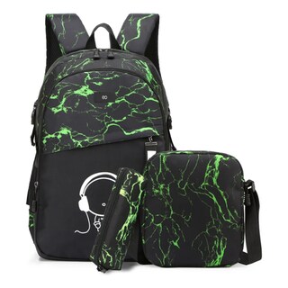 Foto 2 | Set 3 Mochila Luminosa Antirrobo Laptop Eo Safe Imports Esi-19860 Negro