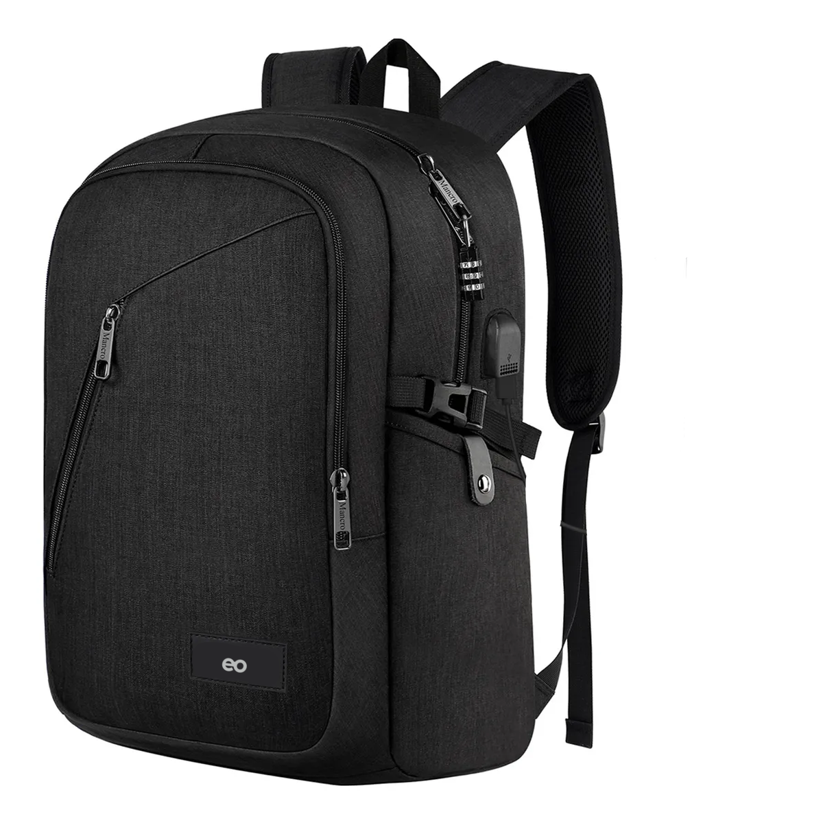 Foto 1 | Mochila Para Laptop Impermeable Y Antirrobo Eo Safe Imports Esi-19855 Negro