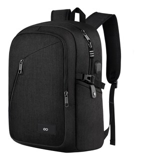 Foto 1 | Mochila Para Laptop Impermeable Y Antirrobo Eo Safe Imports Esi-19855 Negro