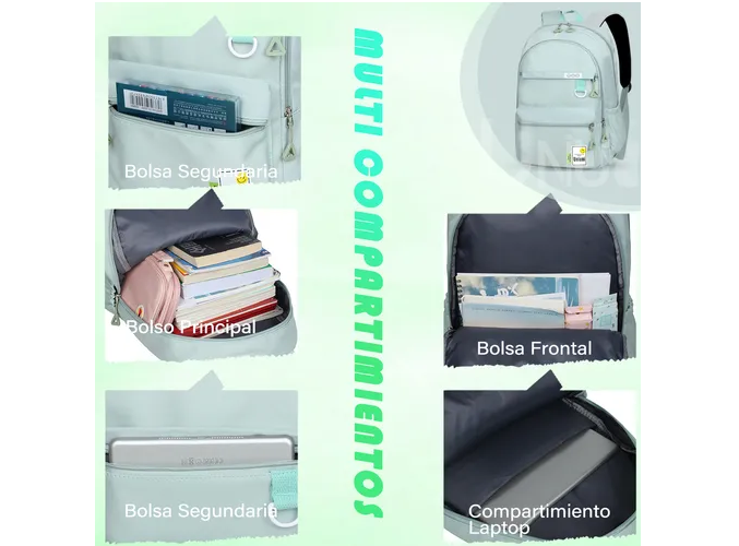 Foto 5 pulgar | Mochila Xtellar Uniuni Sc-s707 Verdes 30l - Almacenamiento Versátil Y Resistente.