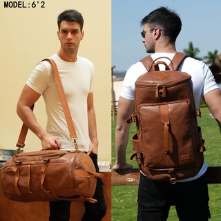 Foto 3 | Bolsa De Viaje Baosha Hb-26 Weekender De Piel Vegana - Venta Internacional.