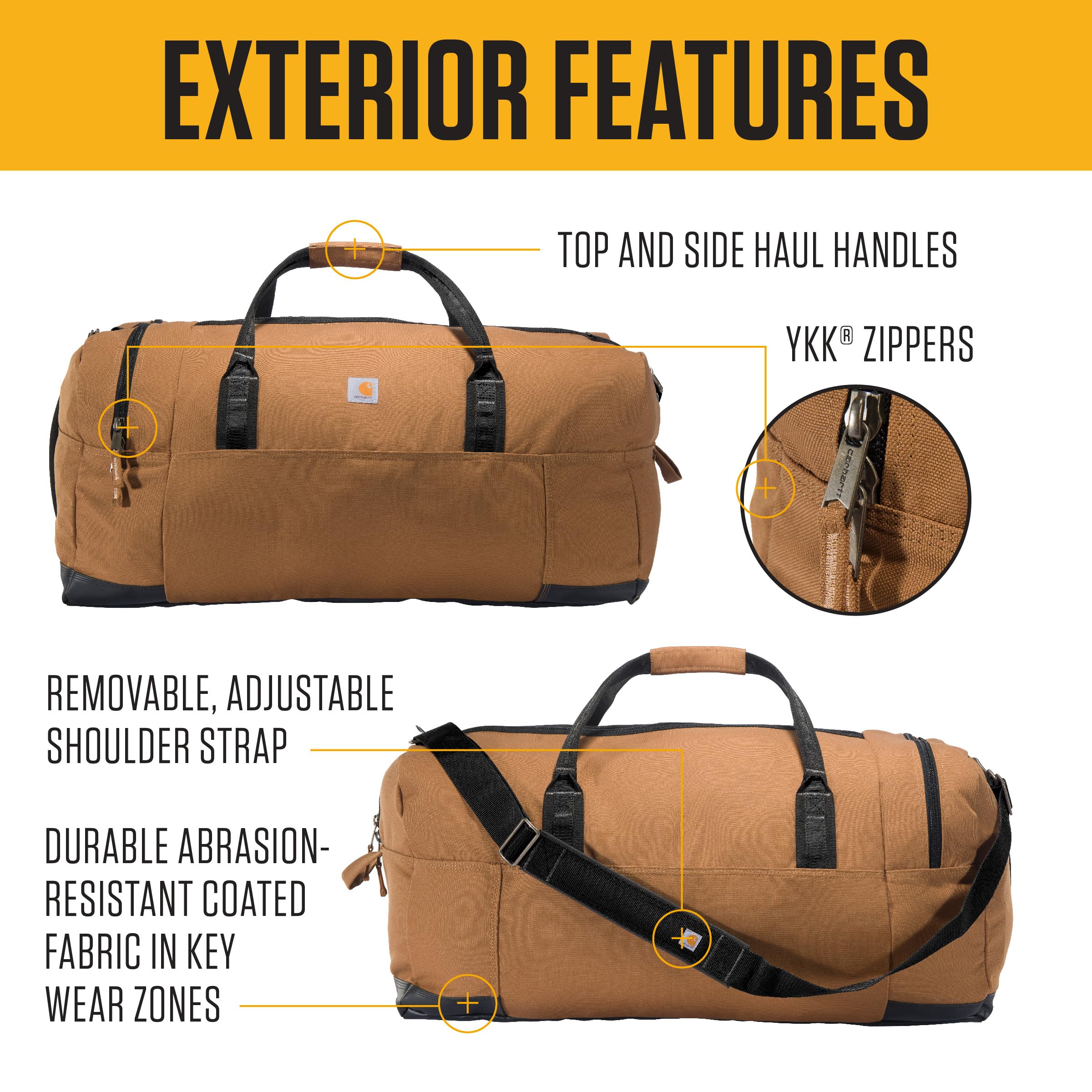 Foto 3 pulgar | Bolsa De Viaje Carhartt Classic 120 L Heavy-duty Marrón - Venta Internacional.