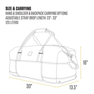 Foto 5 | Bolsa De Viaje Carhartt Classic 120 L Heavy-duty Marrón - Venta Internacional.