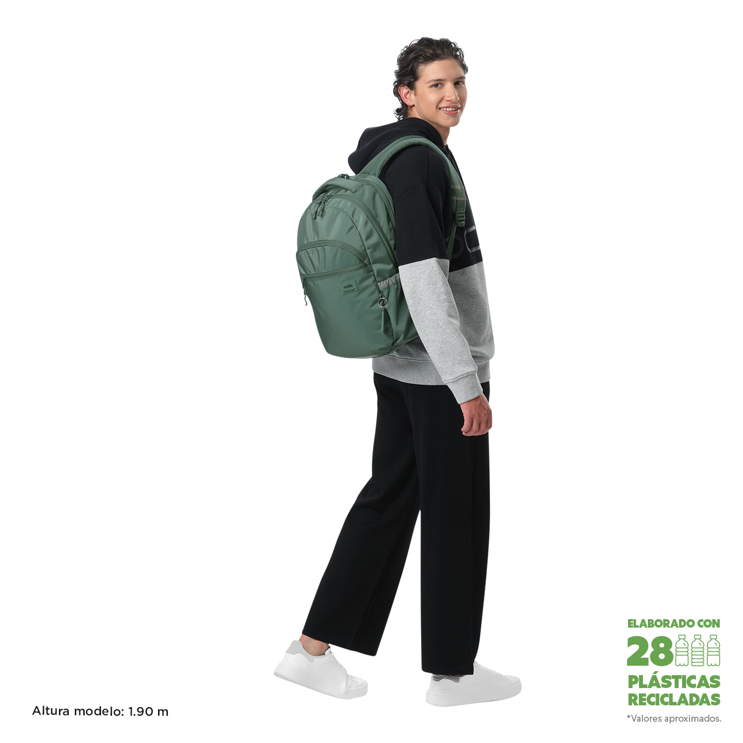 Foto 2 | Mochila Ergonómica Grande Porta Laptop 15.4 | 27 L Indo