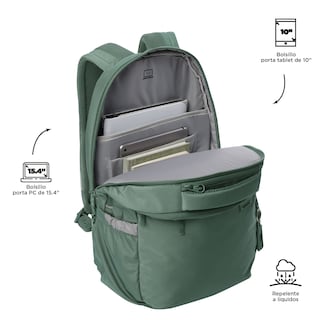 Foto 4 | Mochila Ergonómica Grande Porta Laptop 15.4 | 27 L Indo