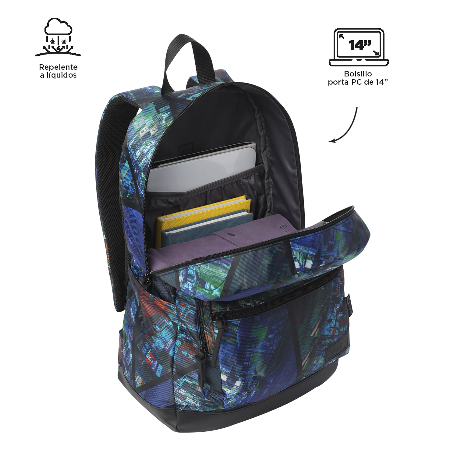 Foto 5 pulgar | Mochila Grande Porta Laptop 14 | 20 L Tocax