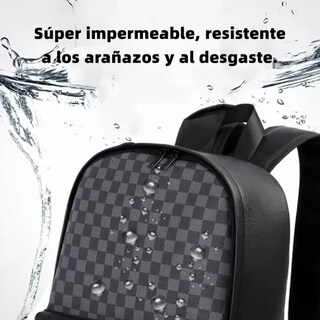 Foto 4 | Tiburón Xtellar Mochila Impermeable De Cuero Suave Para Hombre