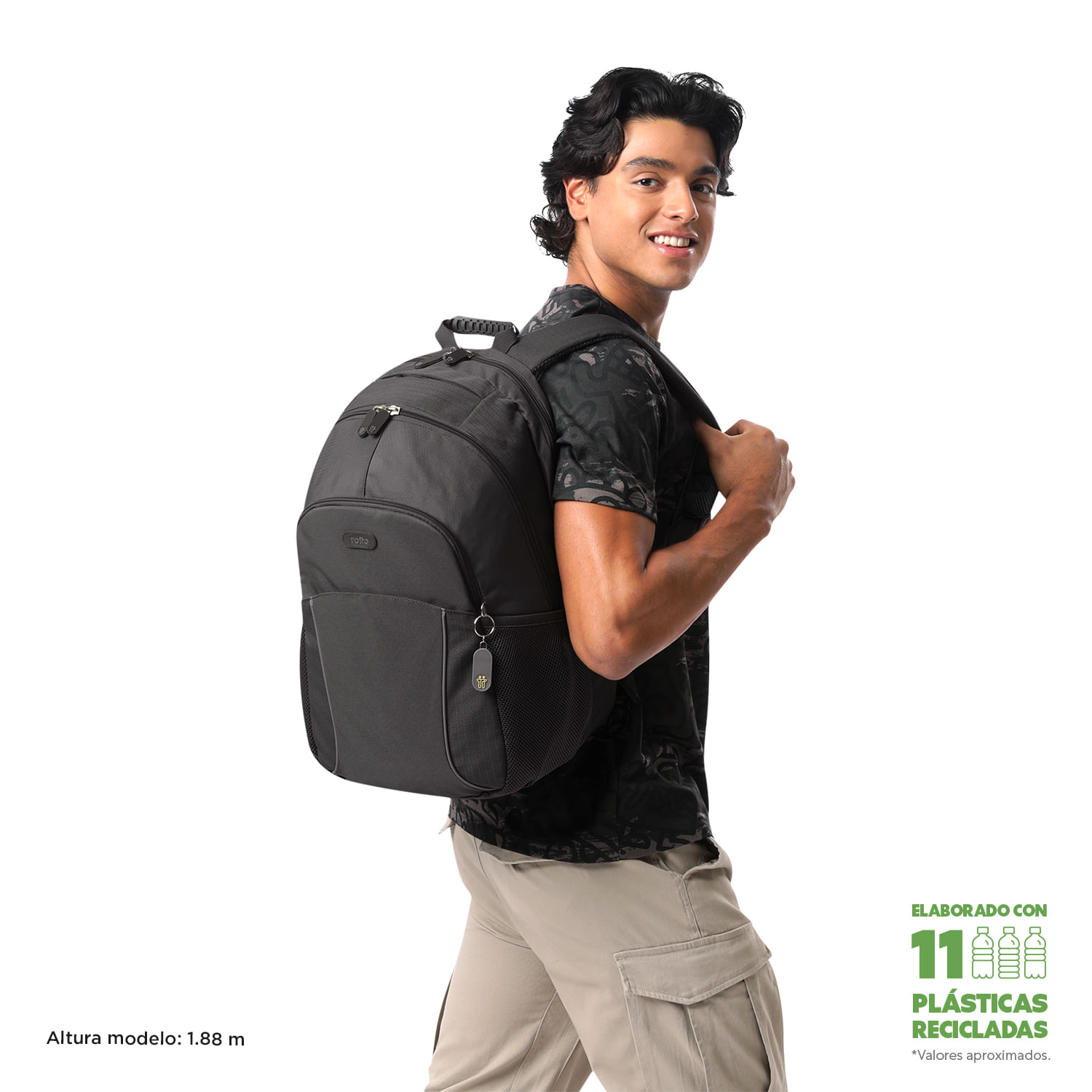 Foto 3 pulgar | Mochila Ergonómica Grande Porta Laptop 15.4 | 32 L Cambri 2.0