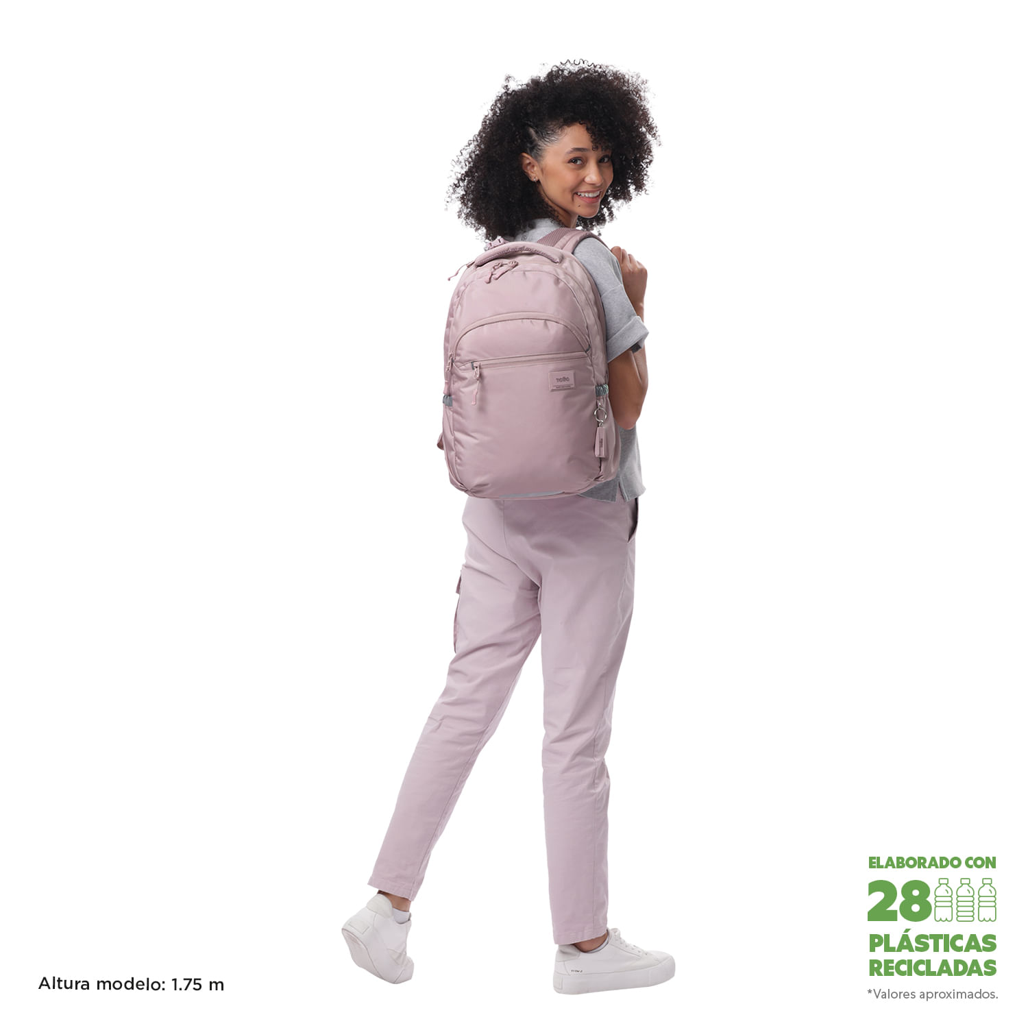 Foto 3 pulgar | Mochila Ergonómica Grande Porta Laptop 15.4 | 27 L Indo