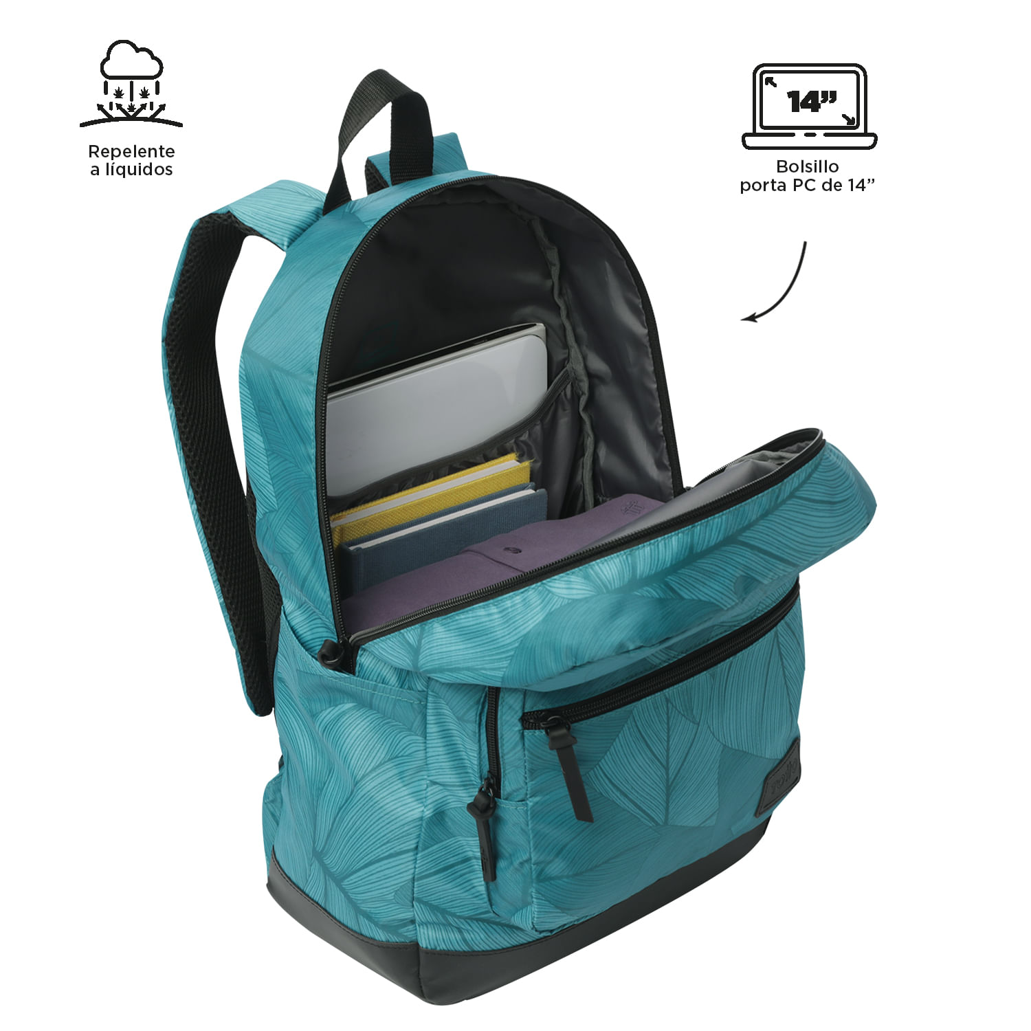 Foto 5 pulgar | Mochila Grande Porta Laptop 14 | 20 L Tocax