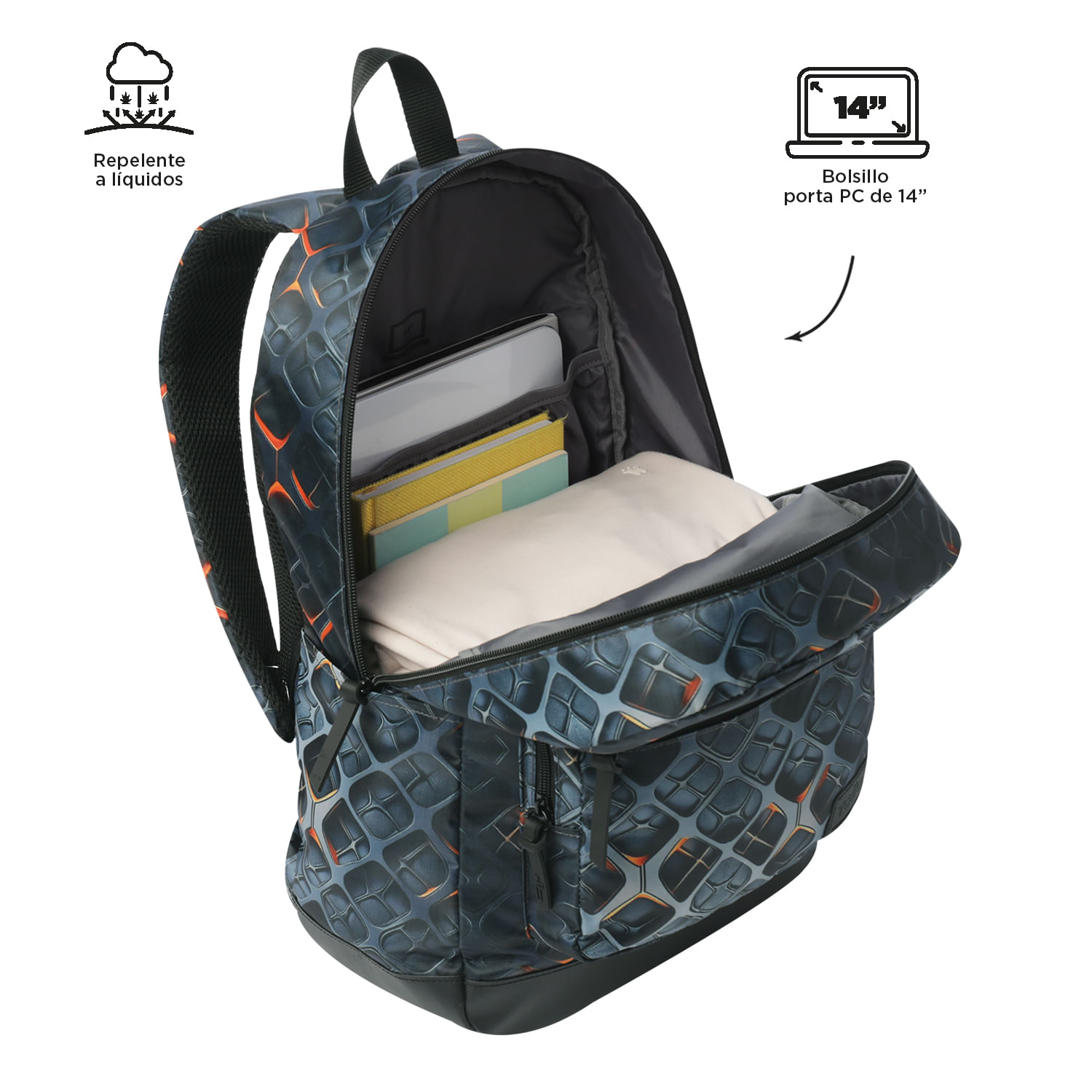 Foto 5 pulgar | Mochila Grande Porta Laptop 14 | 20 L Tocax