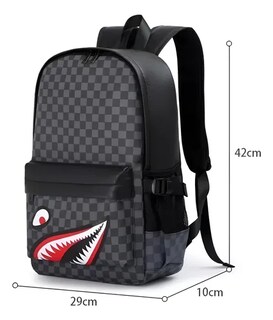 Foto 3 | Tiburón Xtellar Mochila Impermeable De Cuero Suave Para Hombre