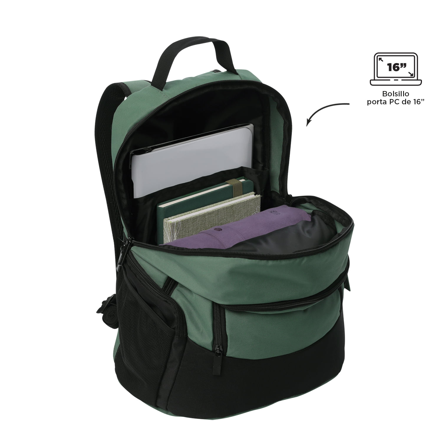Foto 5 pulgar | Mochila Ergonómica Grande Porta Laptop 16 | 12 L Kuat L