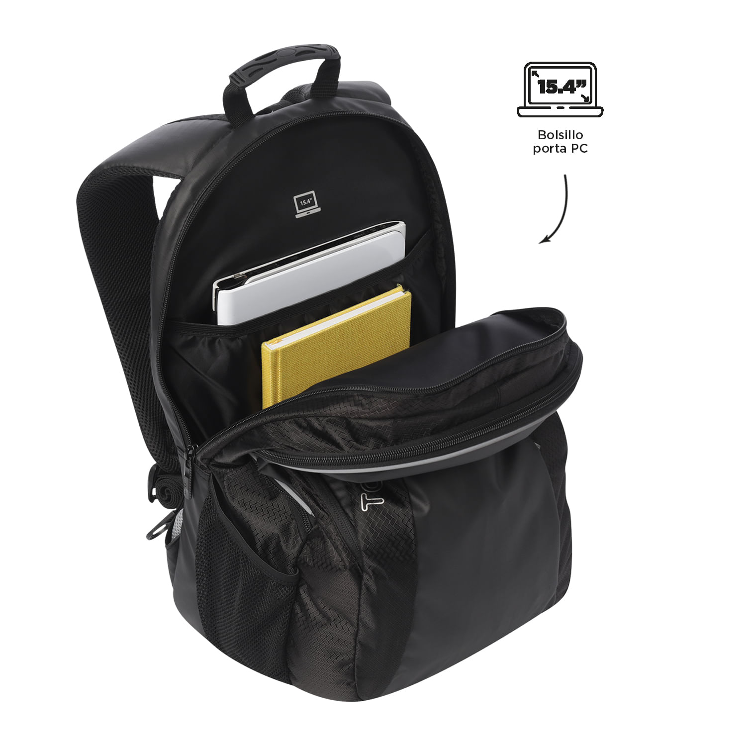 Foto 5 pulgar | Mochila Ergonómica Grande Porta Laptop 15.4 | 38 L Teck 2.0 L
