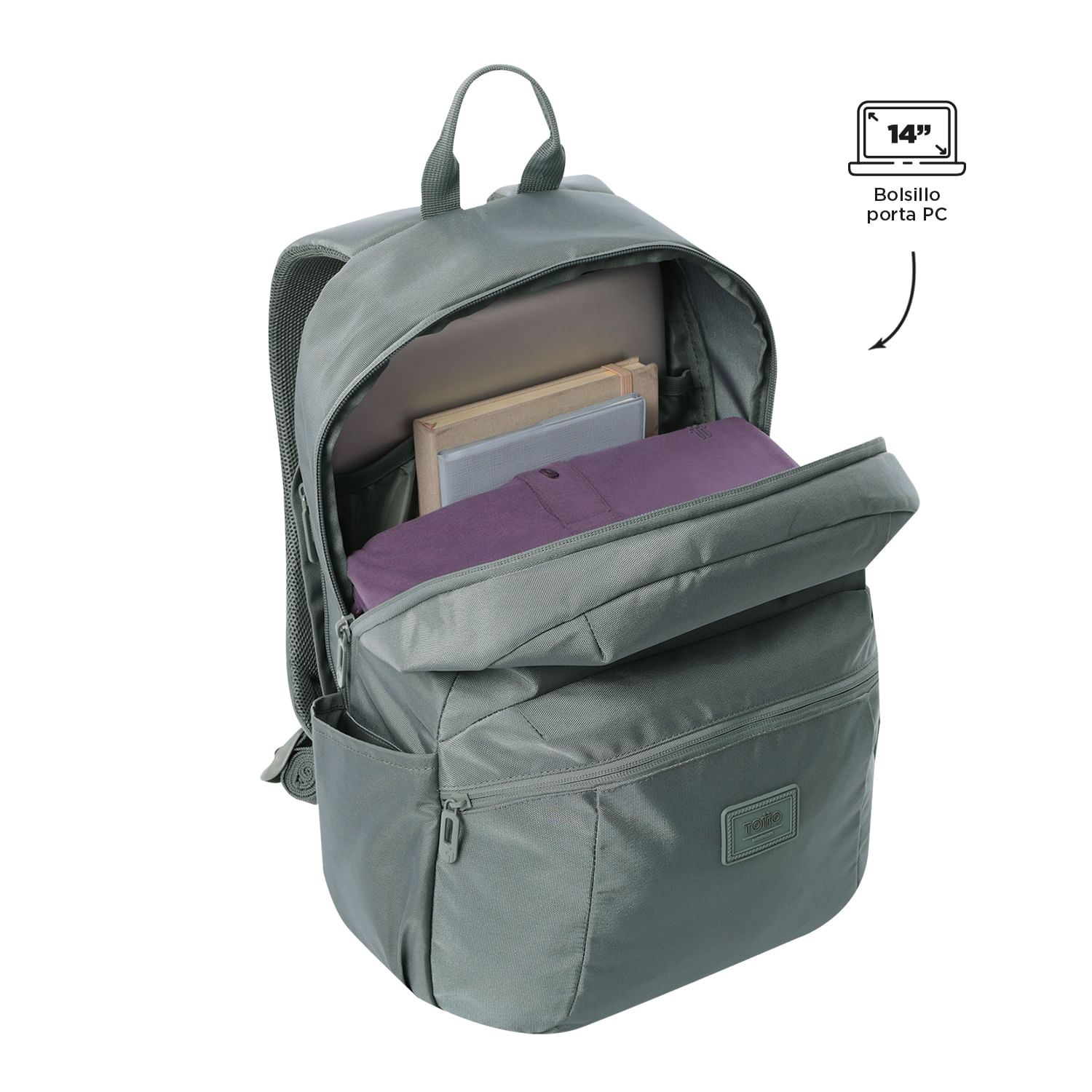 Foto 5 pulgar | Mochila Mediana Porta Laptop 14 | 15 L Trik M