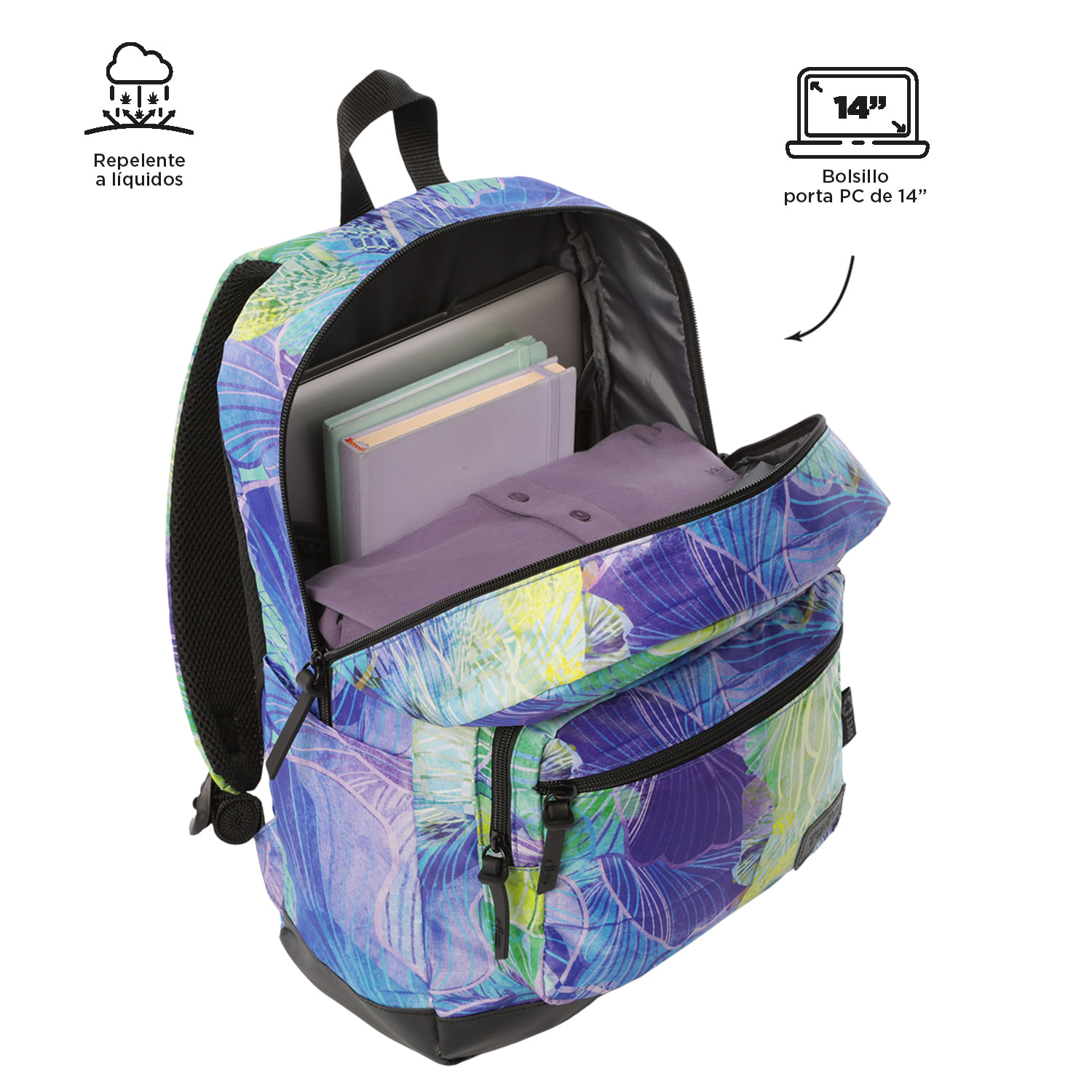 Foto 5 pulgar | Mochila Grande Porta Laptop 14 | 20 L Tocax