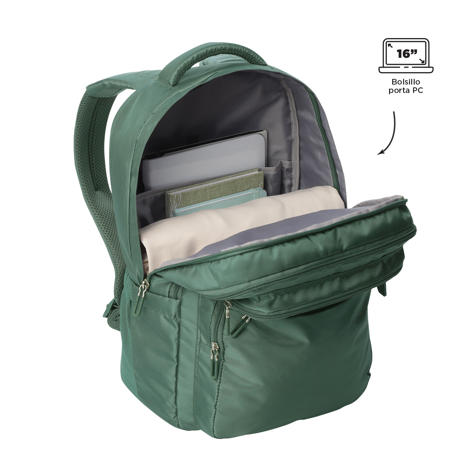 Foto 5 pulgar | Mochila Ergonómica Grande Porta Laptop 16 | 22 L Suspension