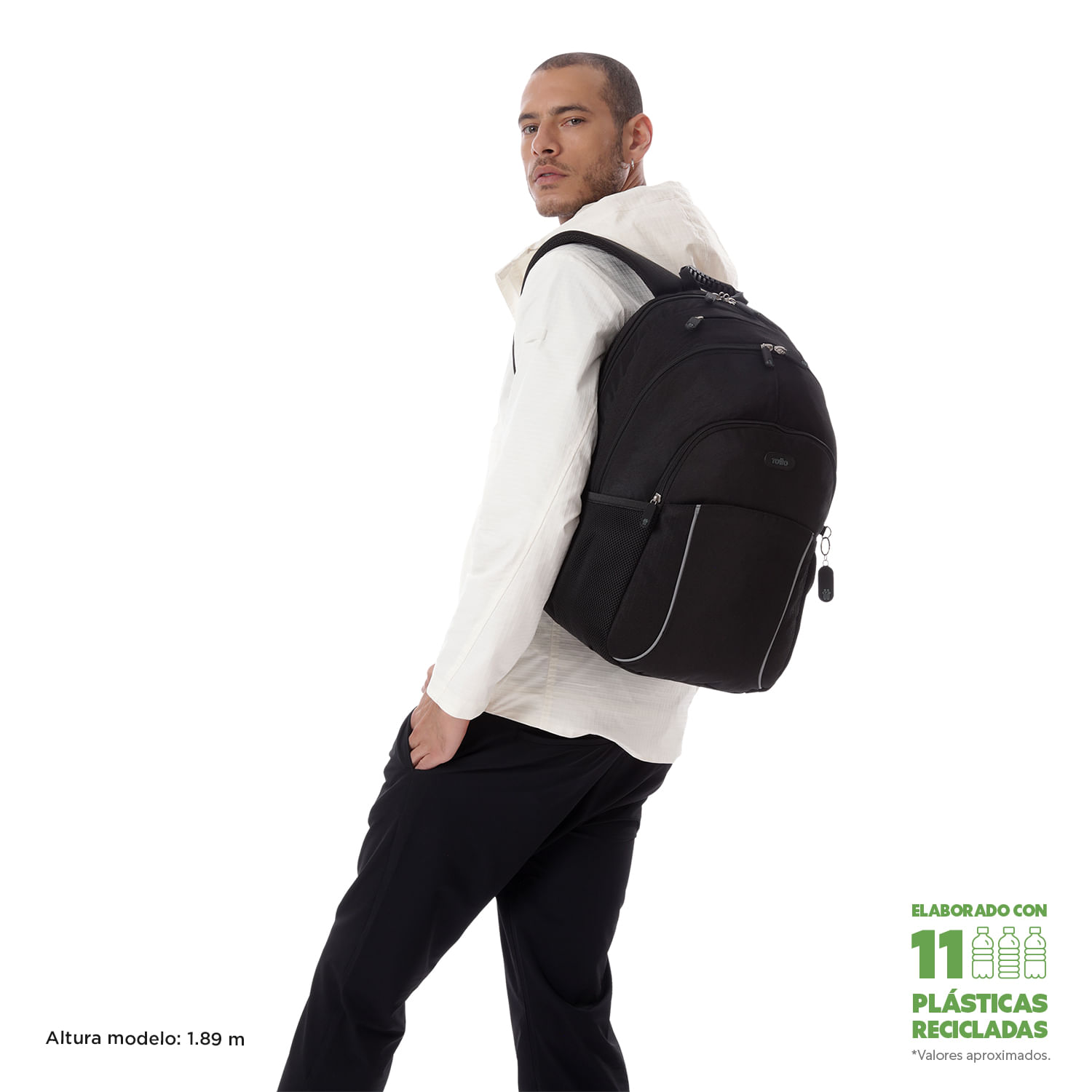 Foto 3 pulgar | Mochila Ergonómica Grande Porta Laptop 15.4 | 32 L Cambri 2.0