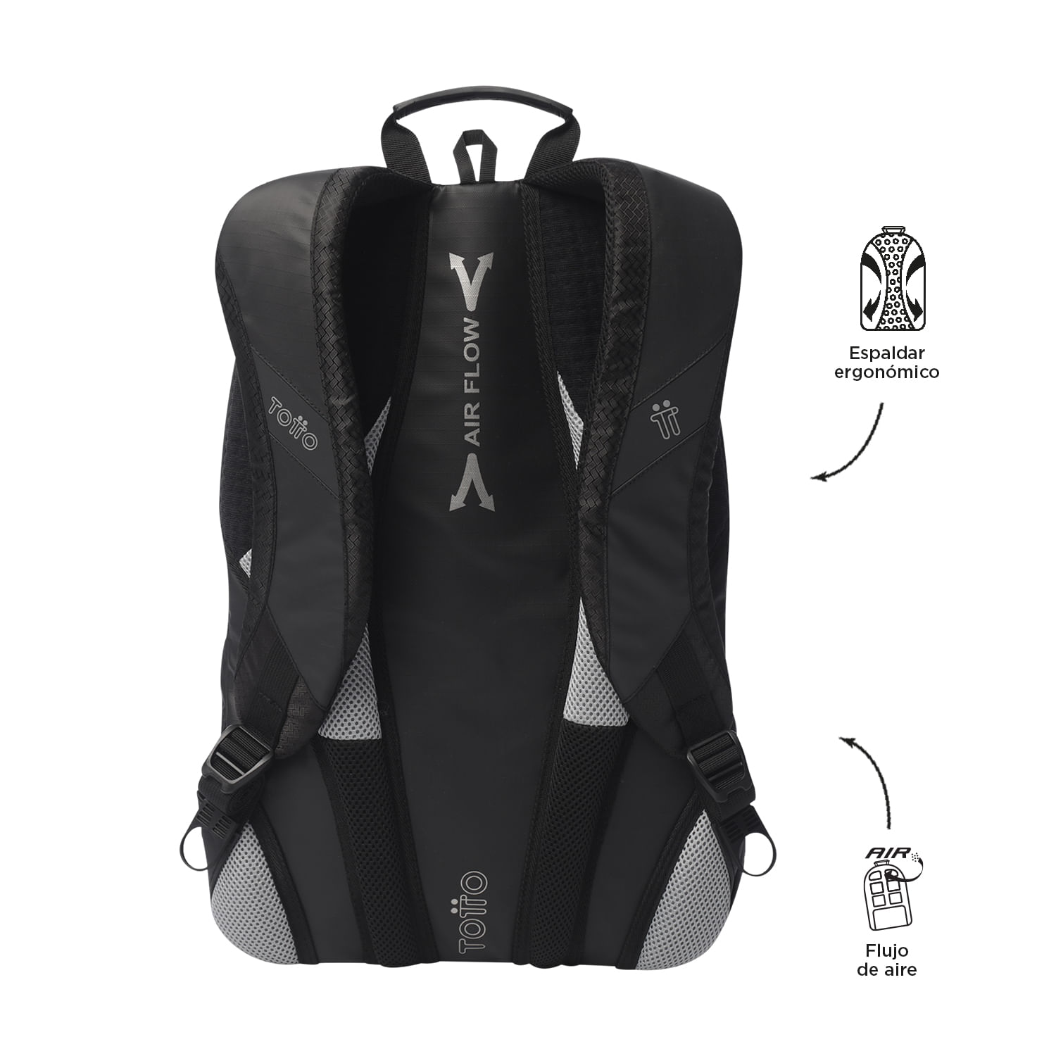 Foto 5 pulgar | Mochila Ergonómica Grande Porta Laptop 15.4 | 38 L Teck 2.0 L