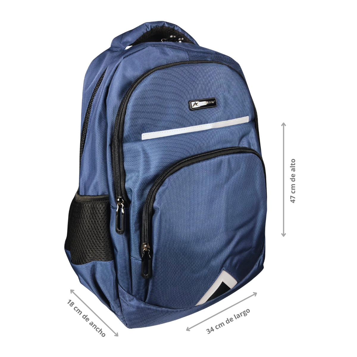 Foto 4 pulgar | Mochila Golden Star Juvenil Casual Urbana Df-9029 Azul