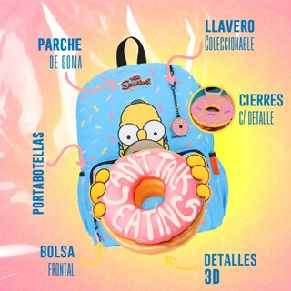 Foto 2 | Mochila Grande Simpson Homero Yadatex Porta Laptop Sim005-bp205a
