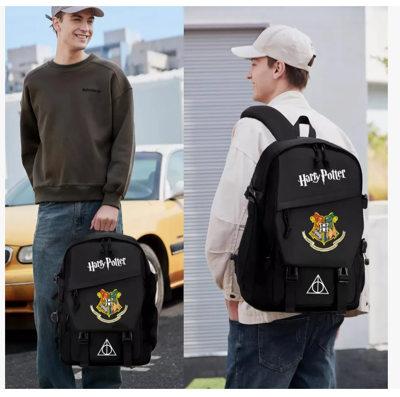 Foto 4 pulgar | Mochilas Escolares Mochila Impermeable Mochila Hogwarts School Mochila De Harry Potter Llavero De Harry Potter