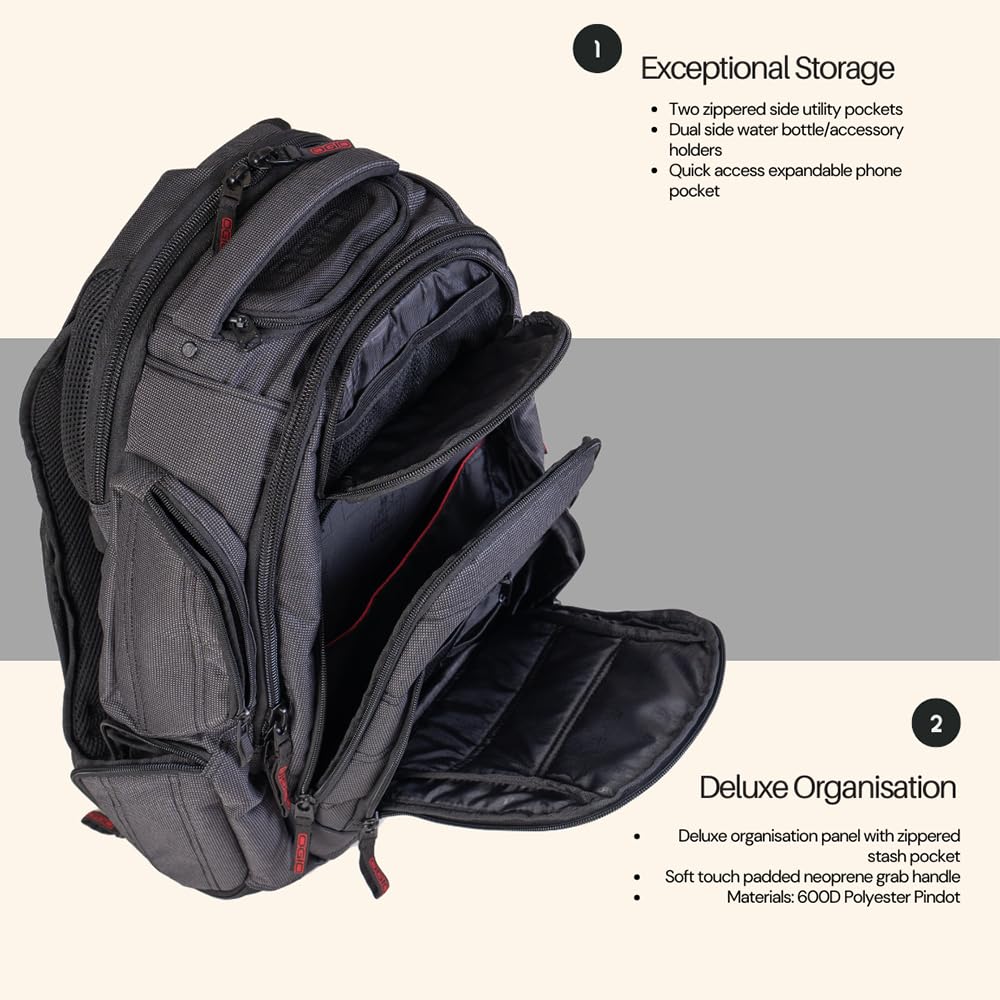 Foto 5 pulgar | Mochila Ogio Renegade Large Black Pindot Para Portátil De 15 Pulgadas - Venta Internacional.