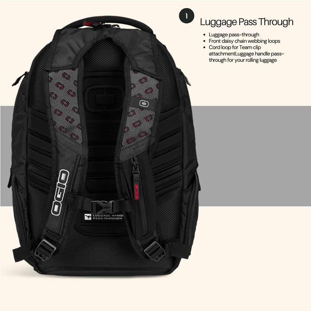 Foto 6 pulgar | Mochila Ogio Renegade Large Black Pindot Para Portátil De 15 Pulgadas - Venta Internacional.