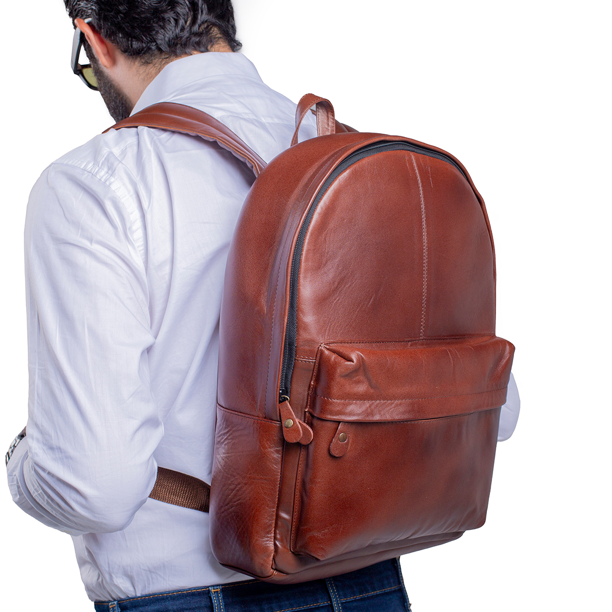 Foto 5 pulgar | Mochila Piel Genuina Castelli Laptop 18 Pulgadas Hombre