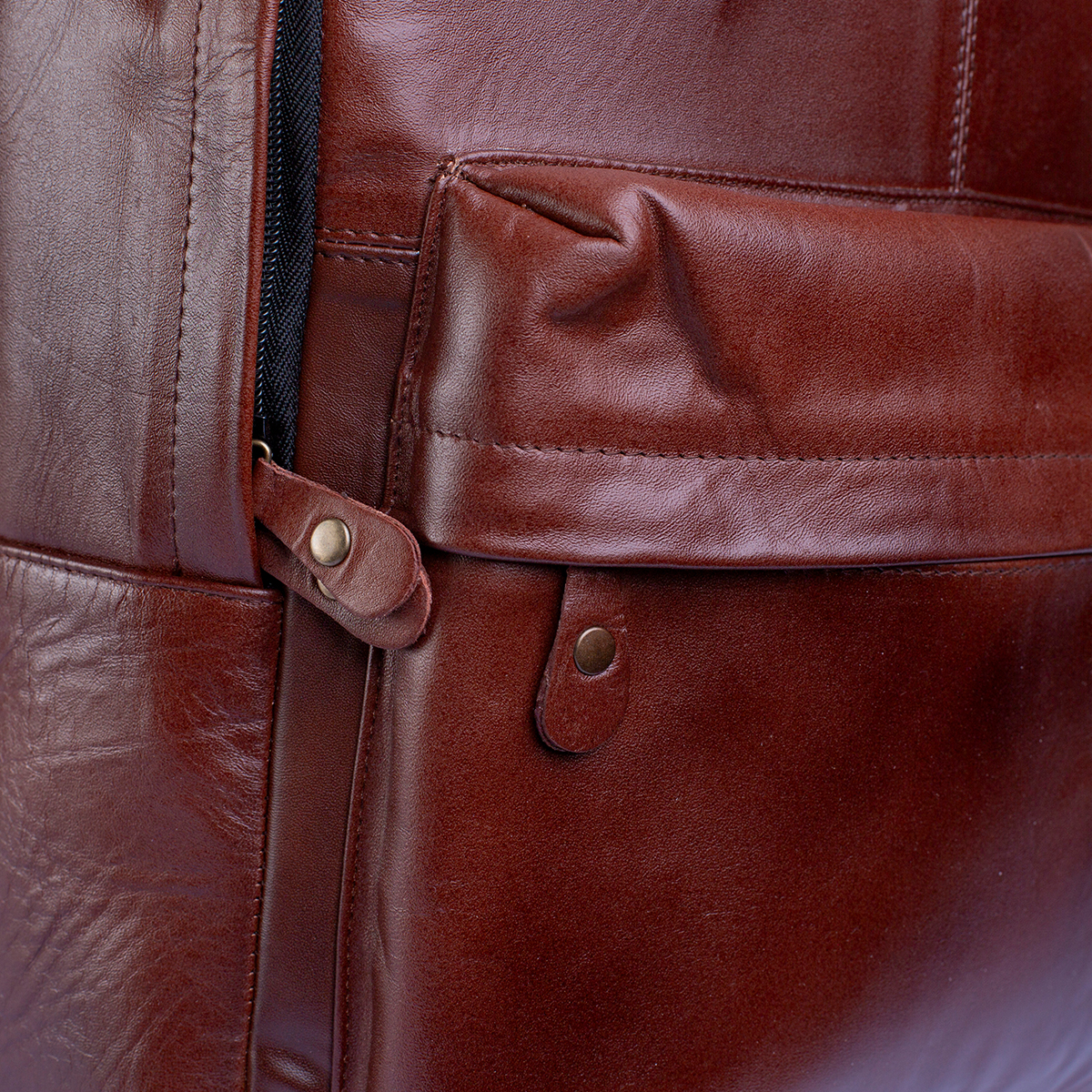 Foto 5 | Mochila Piel Genuina Castelli Laptop 18 Pulgadas Hombre