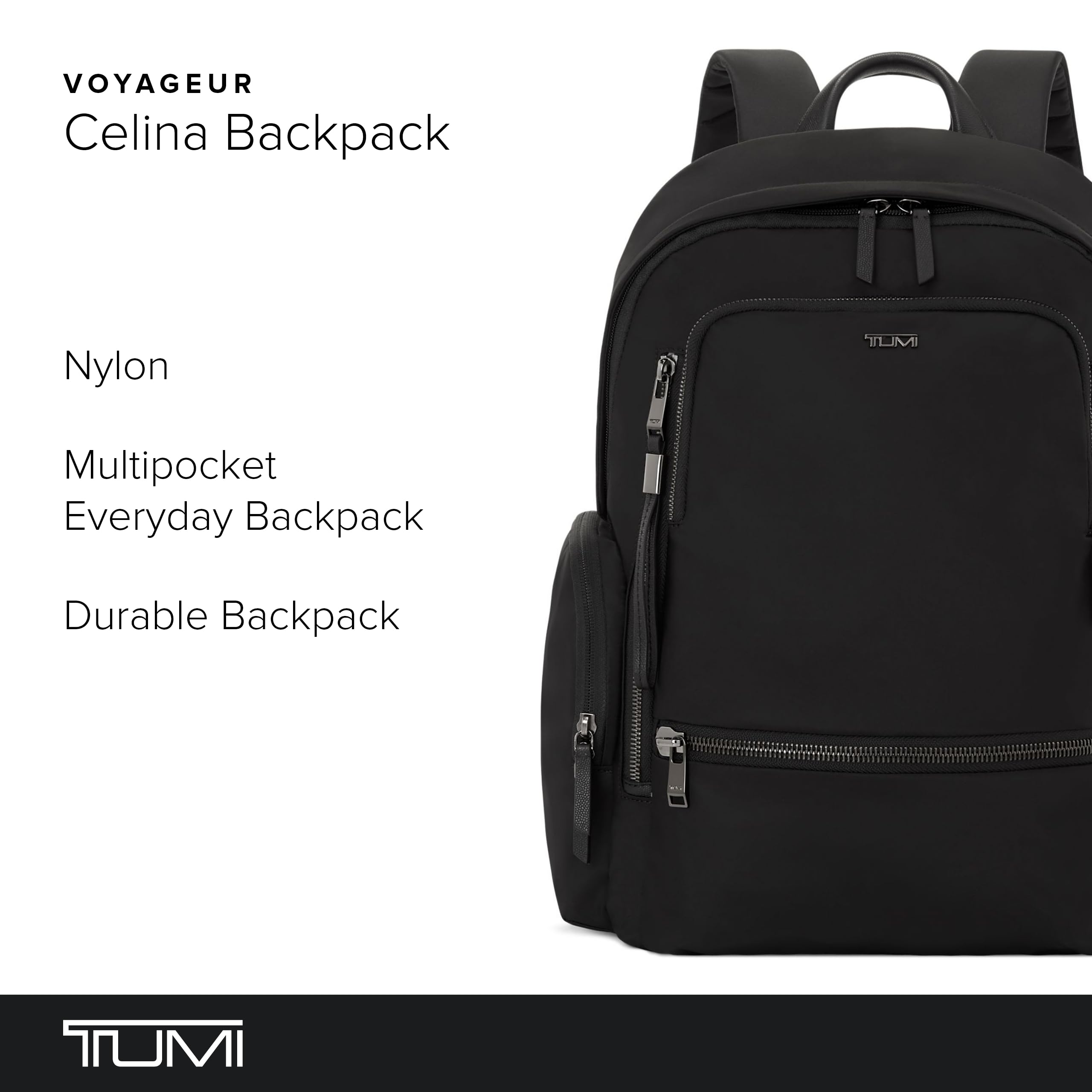 Foto 2 | Mochila Tumi Voyageur Celina Para Hombre Y Mujer Negra - Venta Internacional.
