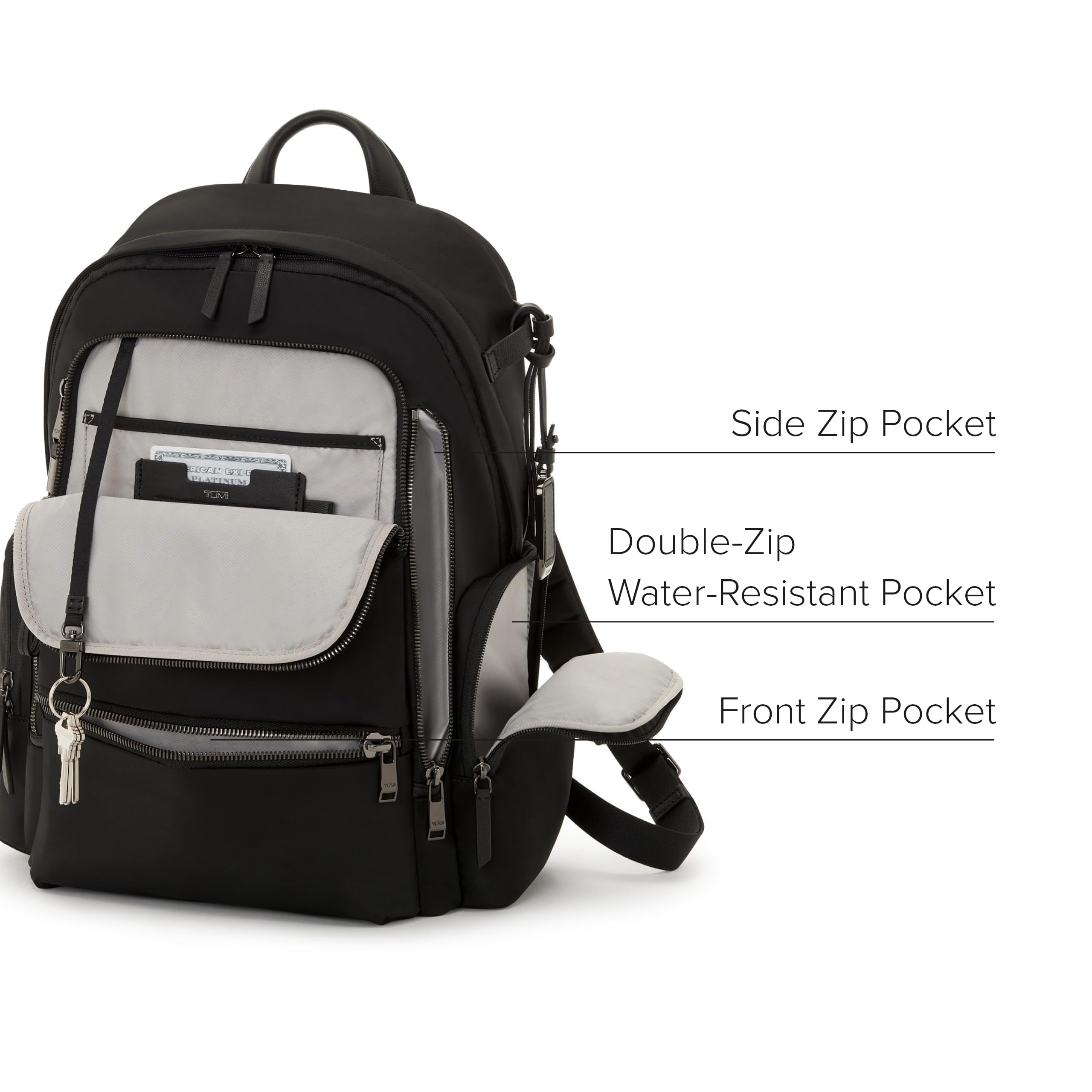 Foto 4 | Mochila Tumi Voyageur Celina Para Hombre Y Mujer Negra - Venta Internacional.