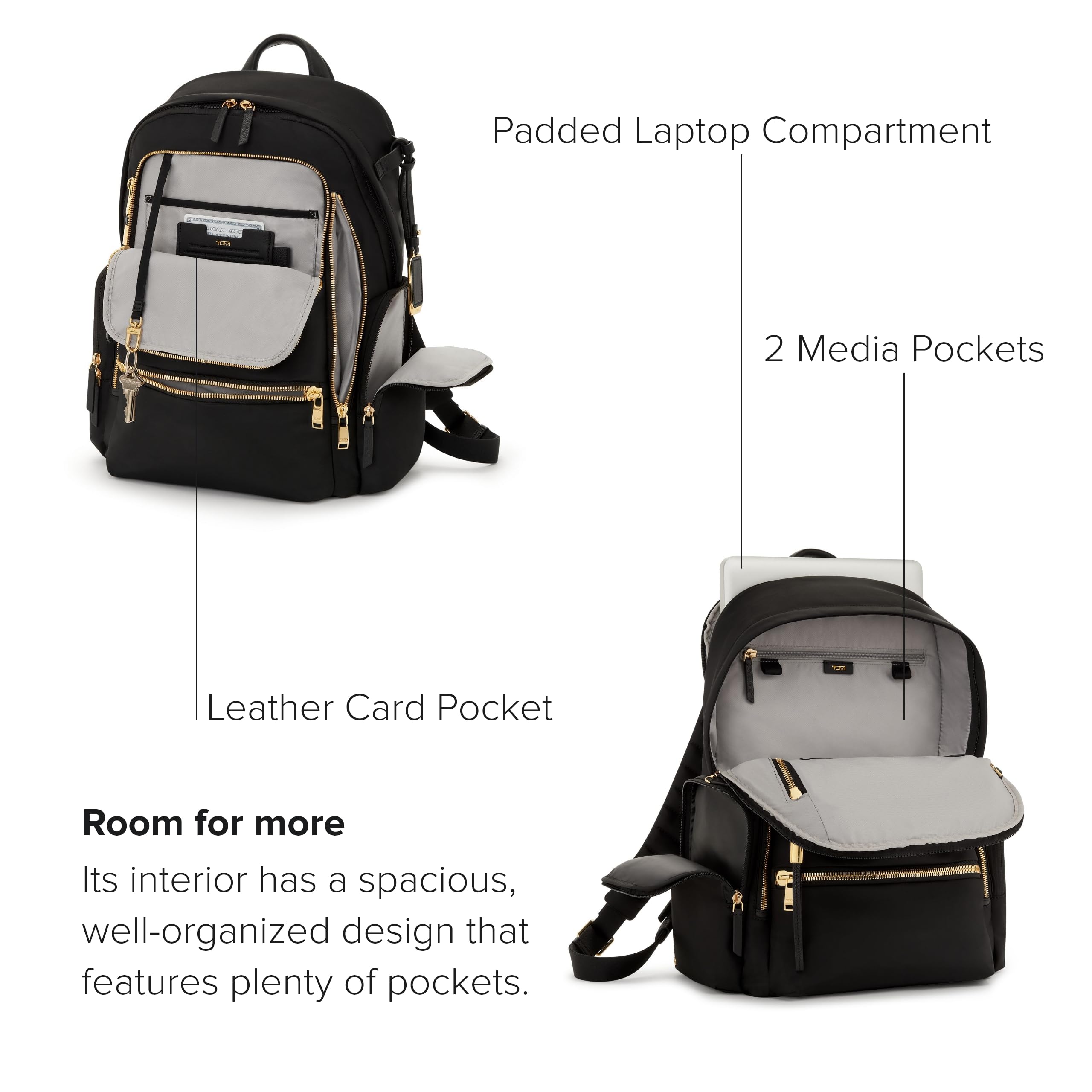Foto 4 pulgar | Mochila Tumi Voyageur Celina Para Hombre Y Mujer Negra - Venta Internacional.