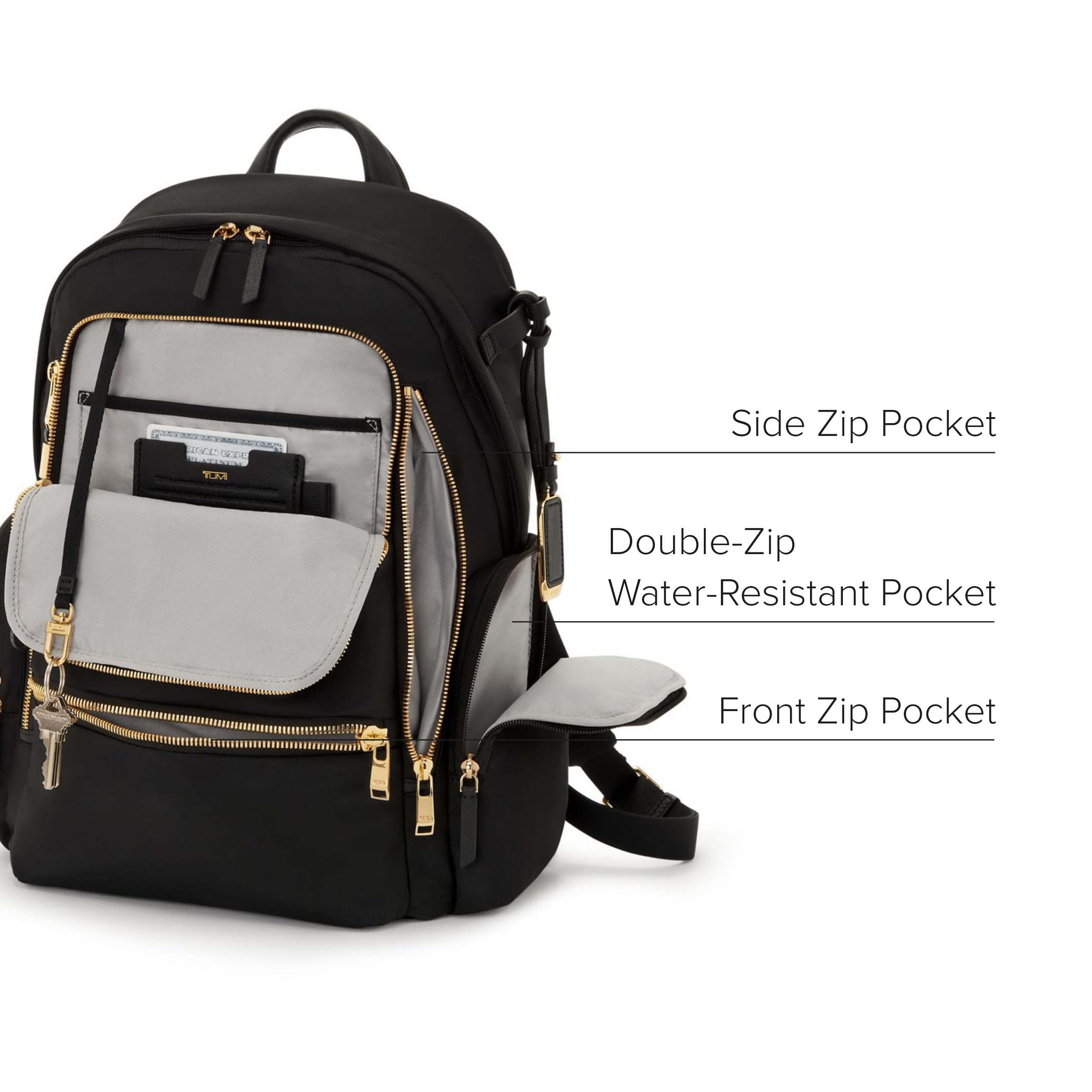 Foto 5 pulgar | Mochila Tumi Voyageur Celina Para Hombre Y Mujer Negra - Venta Internacional.